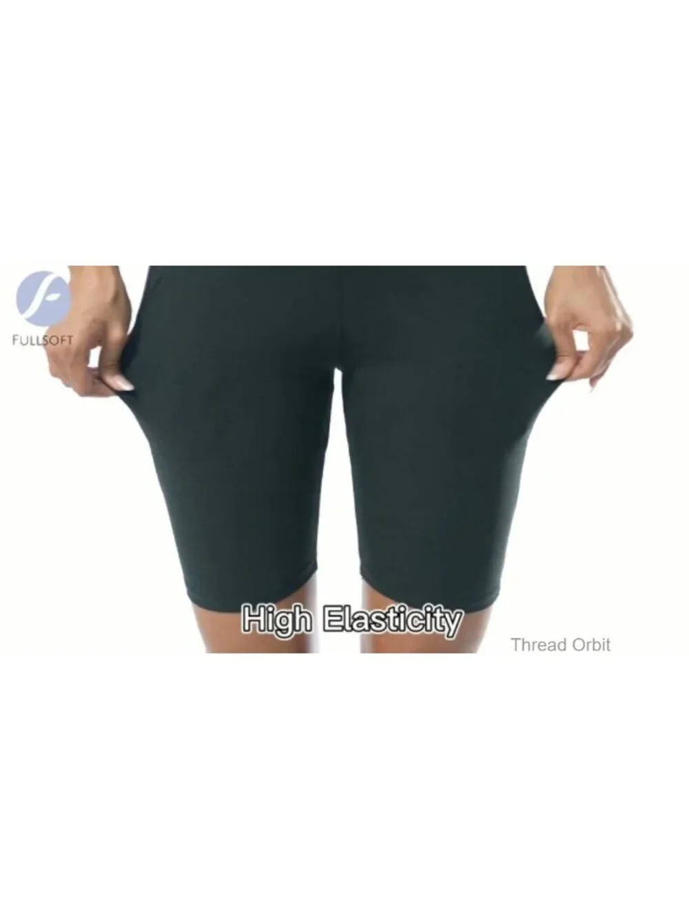 4 Pack High Waisted Biker Shorts with Pockets for Women